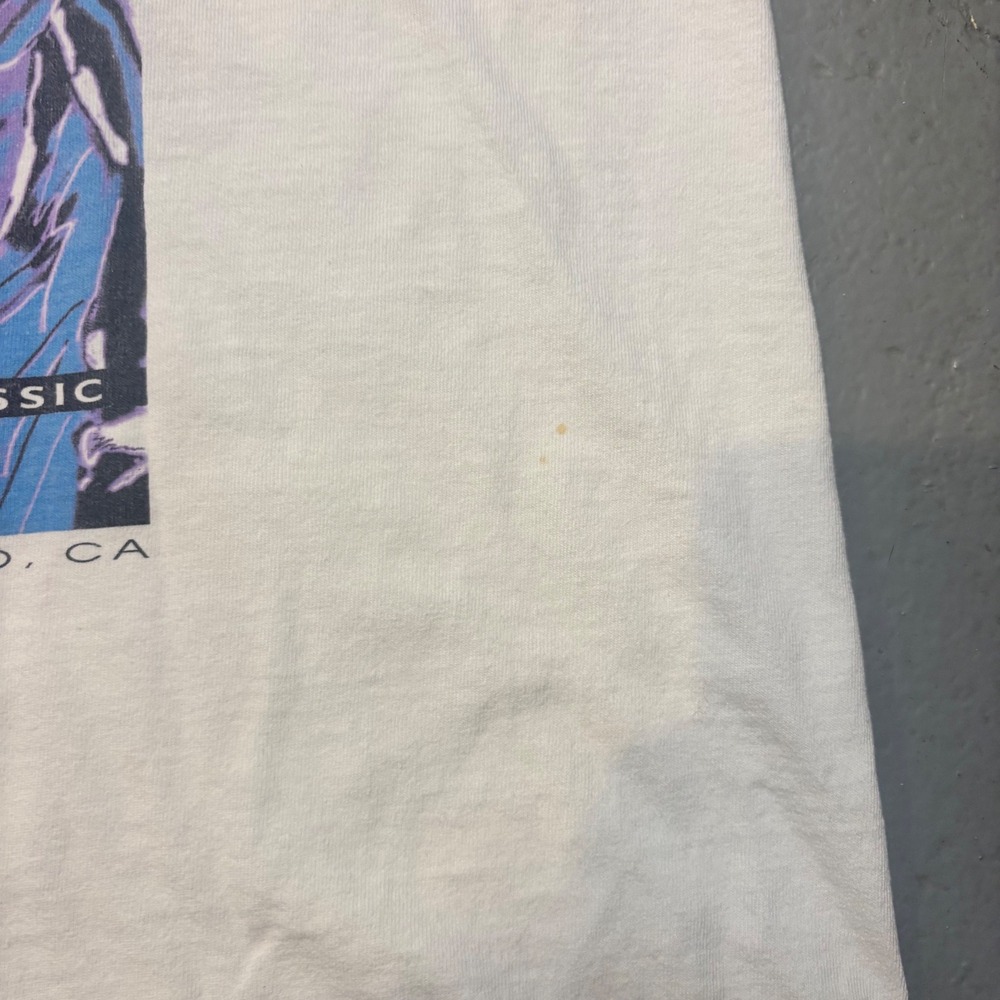Vintage 90s Champagne Classic Women's Rugby Tank Top XL Single Stitch - Picture 8 of 9